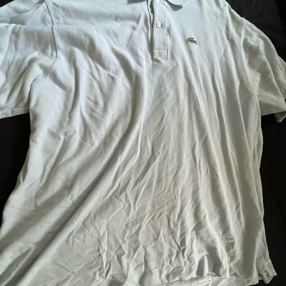 White Lacoste polo shirt
